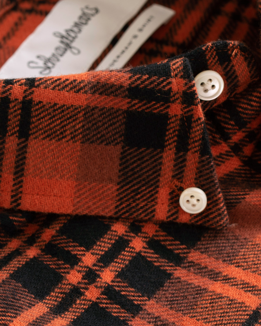 Heren | Overhemden | Schnayderman?s | Large Check Rost/Black Twill Shirt
