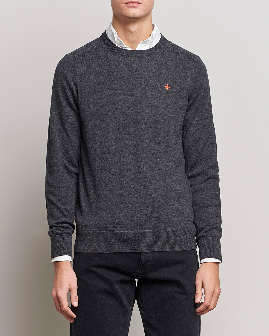 Heren |  | Morris | Merino O-neck Grey