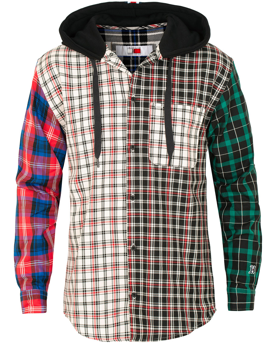 Heren | Truien | Tommy Hilfiger | Lewis Hamilton Plaid Hoodie Shirt Barbados Cherry