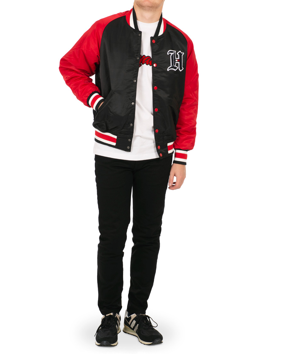 Heren | Jassen | Tommy Hilfiger | Lewis Hamilton Varsity Bomber Jet Black