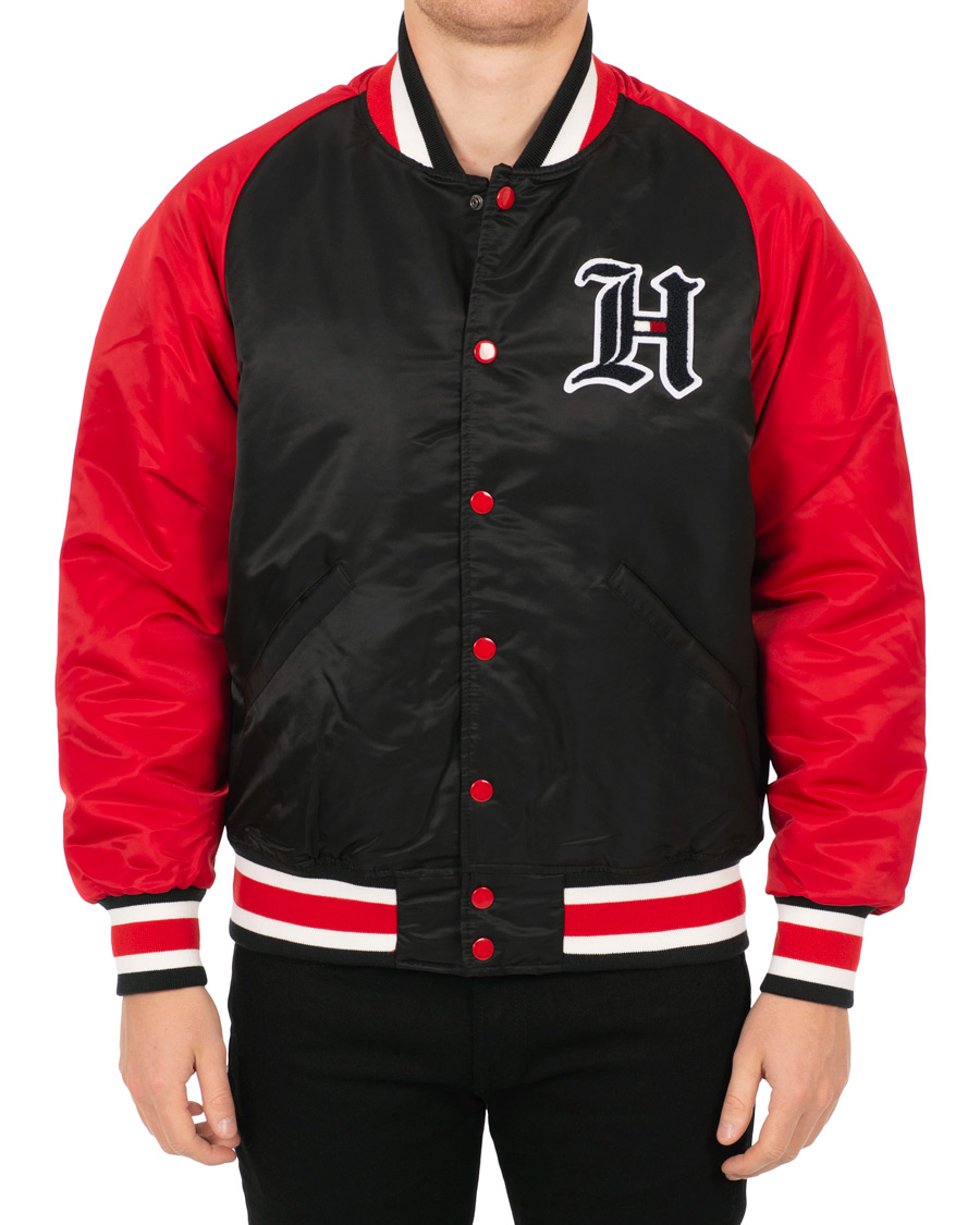 Heren | Jassen | Tommy Hilfiger | Lewis Hamilton Varsity Bomber Jet Black