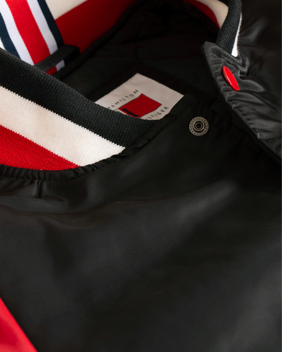 Heren | Jassen | Tommy Hilfiger | Lewis Hamilton Varsity Bomber Jet Black