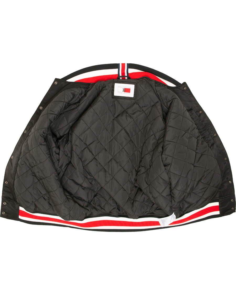 Heren | Jassen | Tommy Hilfiger | Lewis Hamilton Varsity Bomber Jet Black