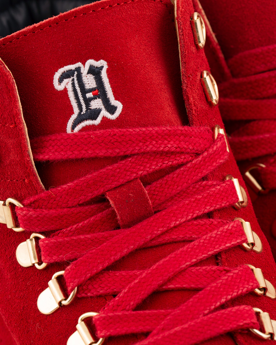 Heren | Tommy Hilfiger Lewis Hamilton Suede Hiking Boot Barbados Cherry | Tommy Hilfiger | Lewis Hamilton Suede Hiking Boot Barbados Cherry