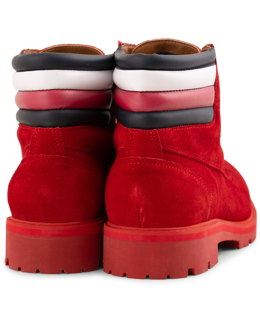 Heren | Tommy Hilfiger Lewis Hamilton Suede Hiking Boot Barbados Cherry | Tommy Hilfiger | Lewis Hamilton Suede Hiking Boot Barbados Cherry