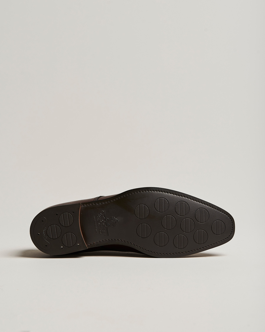 Heren | Gespschoenen | Crockett & Jones | Lowndes Monkstrap City Sole Dark Brown Calf