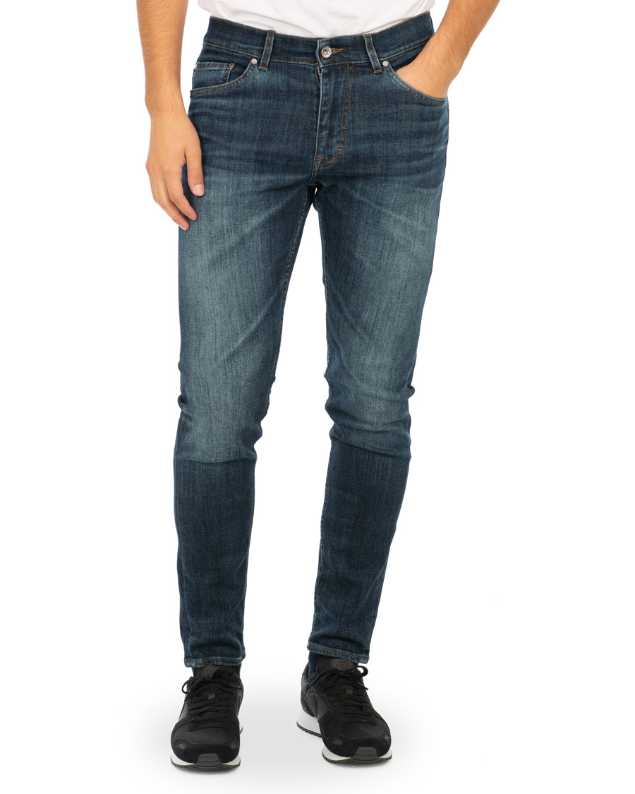 Heren | Jeans | Tiger of Sweden Jeans | Evolve Royal Blue Stretch Jeans Mid Blue