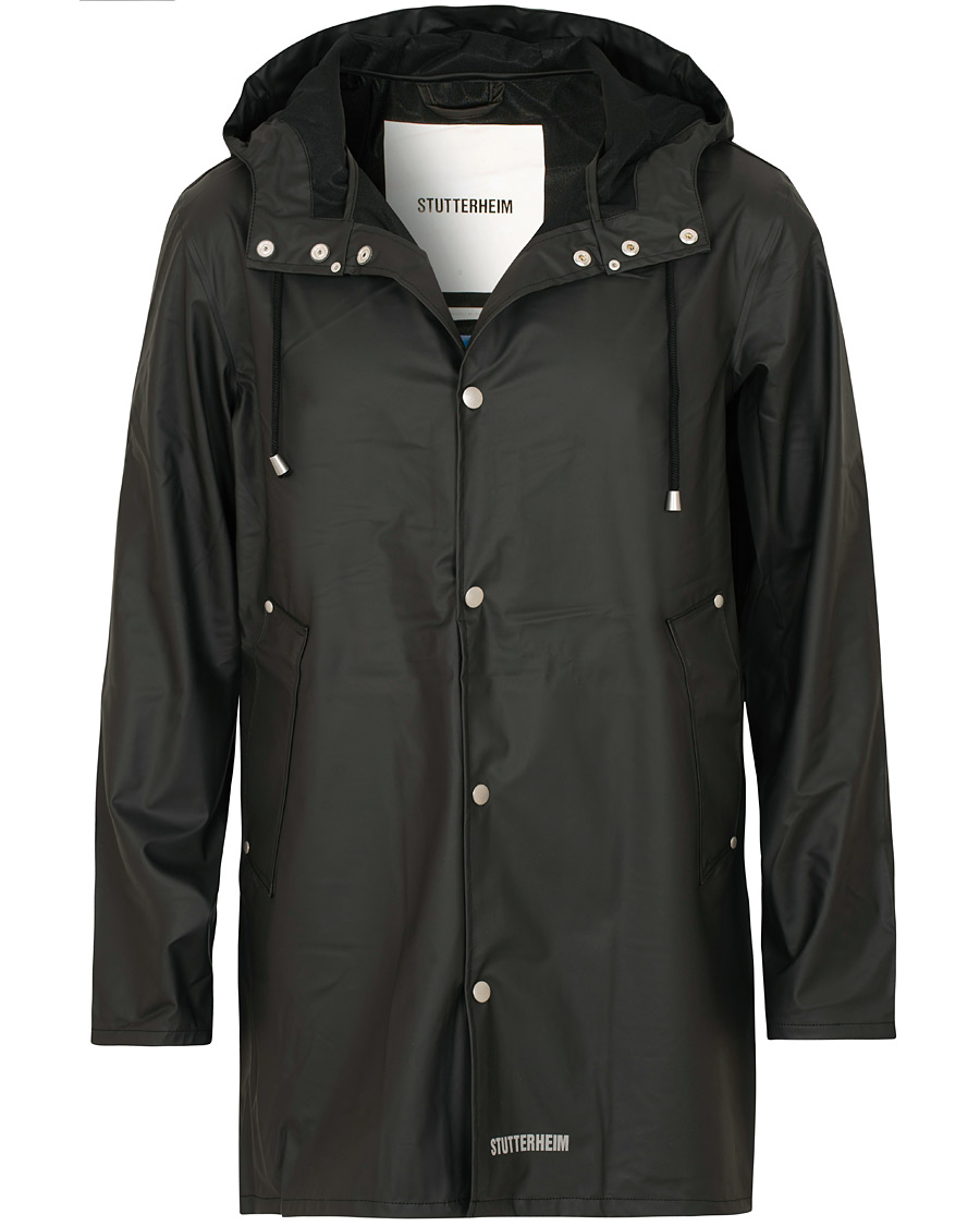 Heren | Jassen | Stutterheim | Stockholm Lightweight Raincoat Black