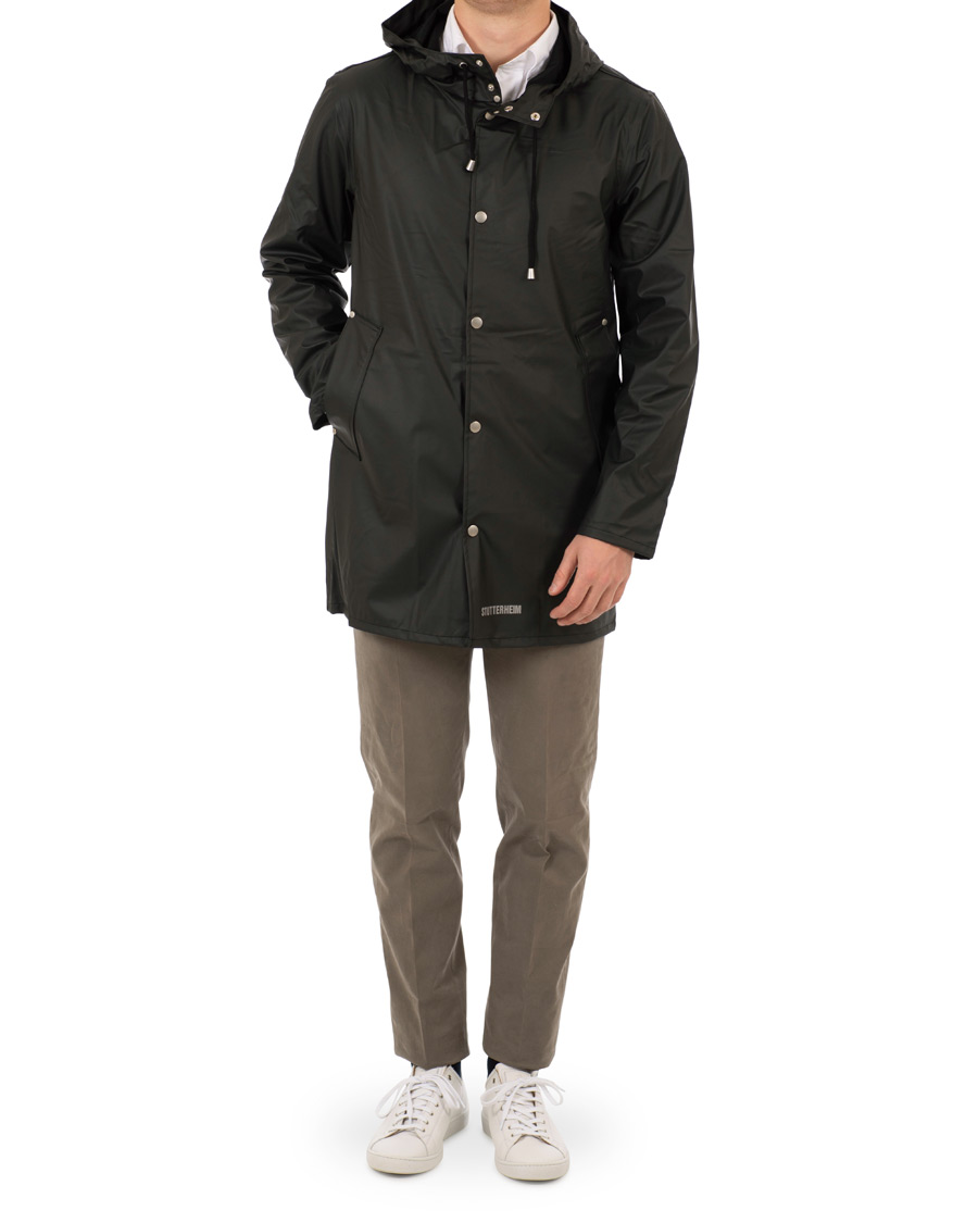 Heren | Jassen | Stutterheim | Stockholm Lightweight Raincoat Black