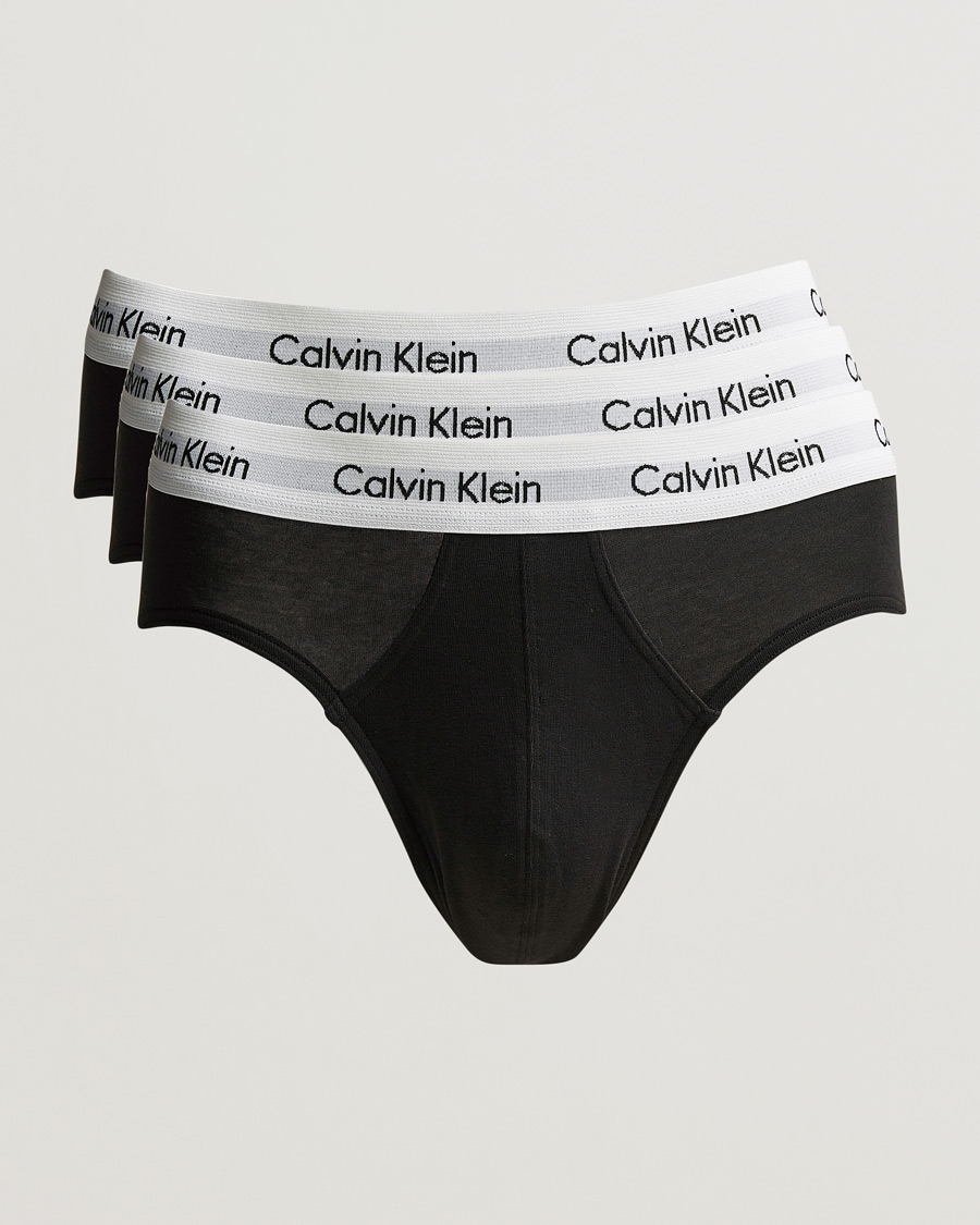 Heren |  | Calvin Klein | Cotton Stretch Hip Breif 3-Pack Black