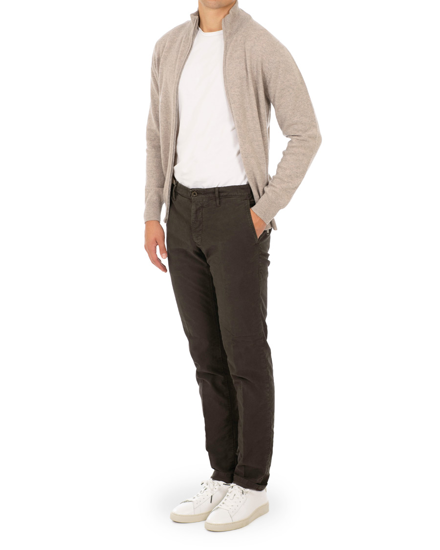 Heren | Truien | Soft Goat | Cashmere Full-zip Light Taupe