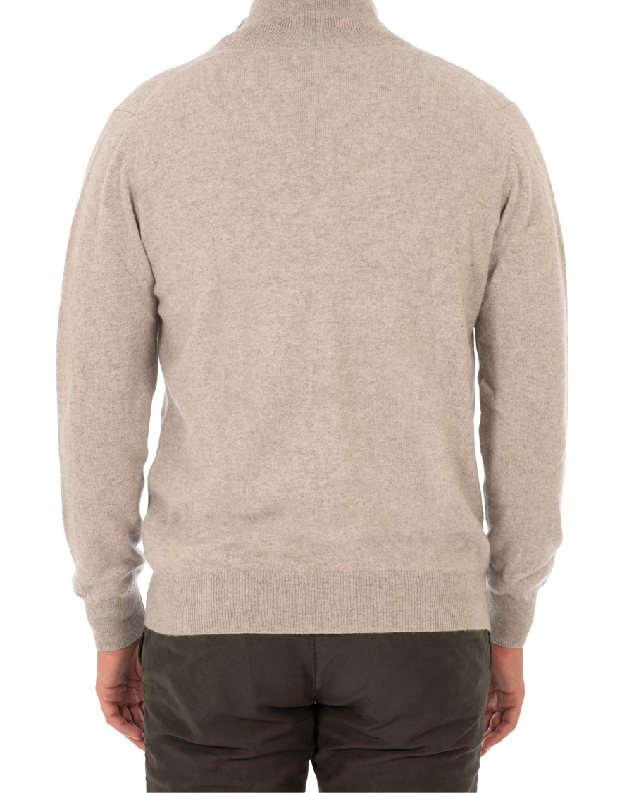 Heren | Truien | Soft Goat | Cashmere Full-zip Light Taupe