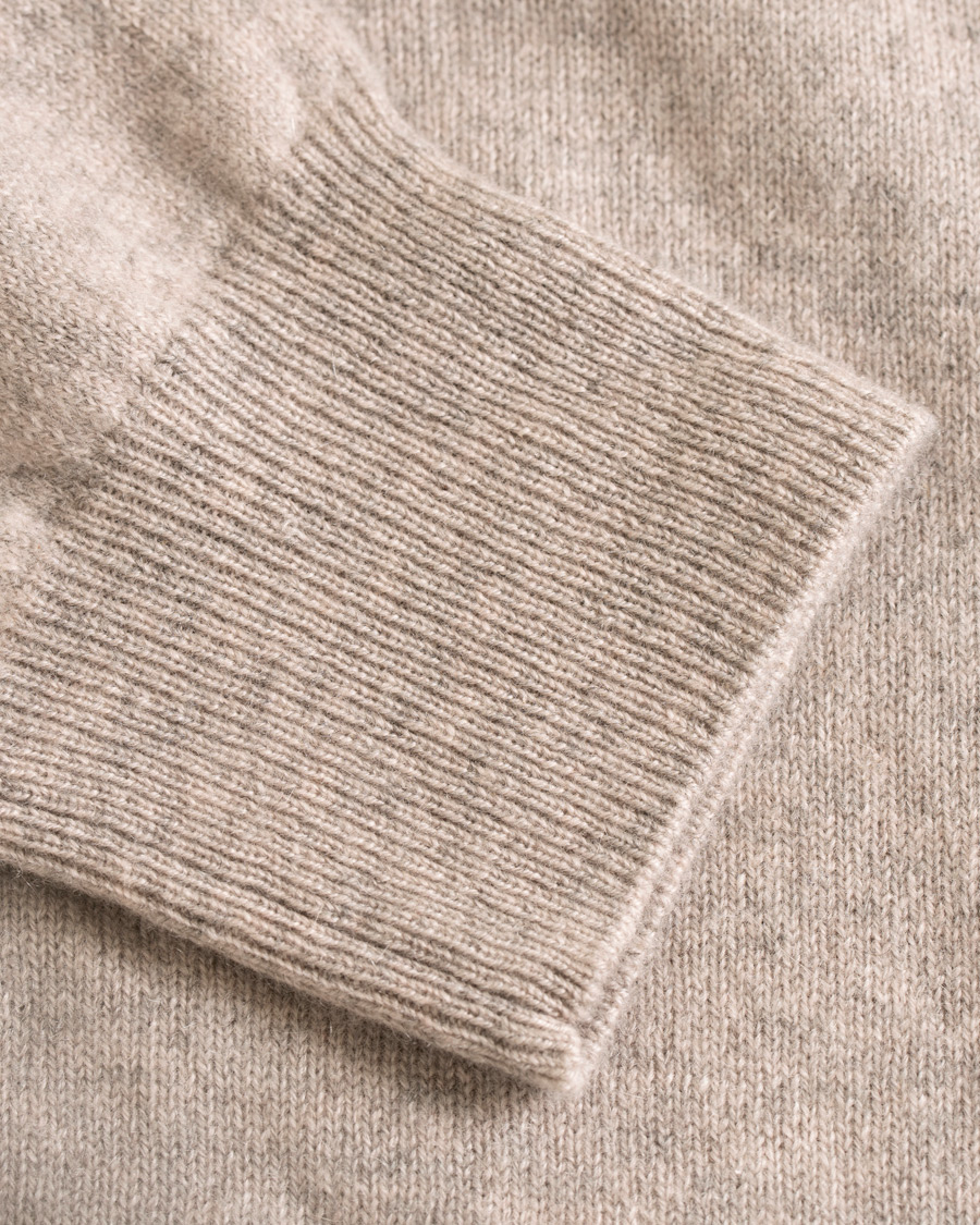 Heren | Truien | Soft Goat | Cashmere Full-zip Light Taupe
