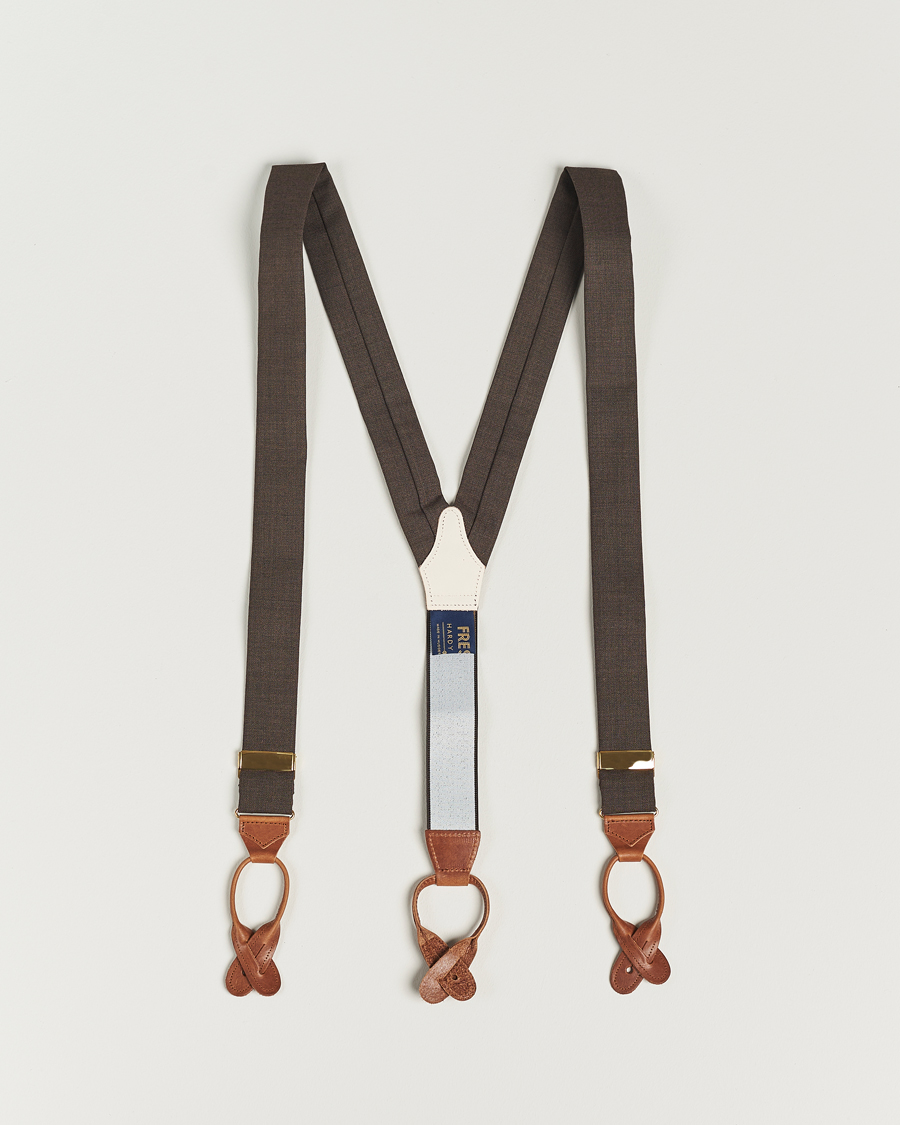 Heren | Albert Thurston Fresco Braces 38mm Brown | Albert Thurston | Fresco Braces 38mm Brown