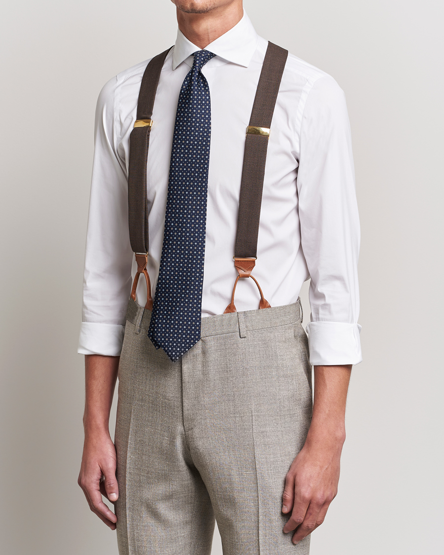 Heren | Bretels | Albert Thurston | Fresco Braces 38mm Brown