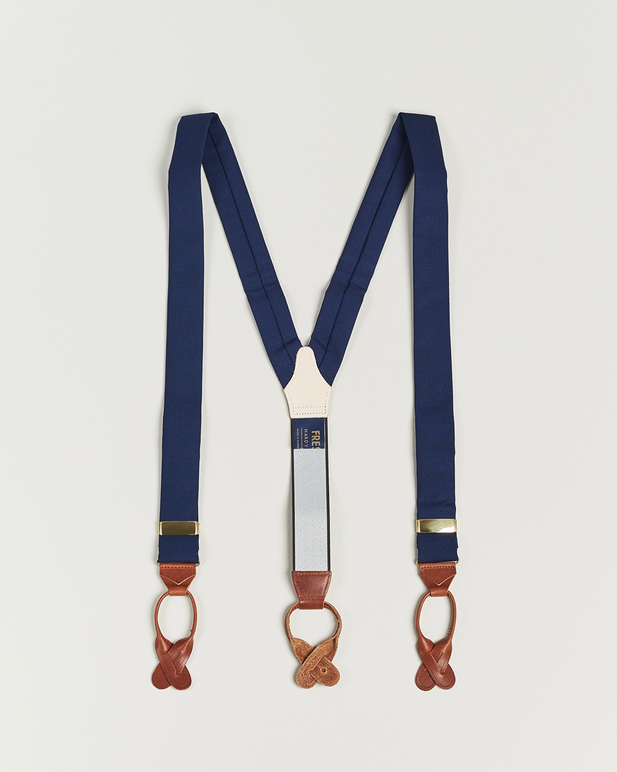 Heren | Albert Thurston Fresco Braces 38mm Royal Blue | Albert Thurston | Fresco Braces 38mm Royal Blue