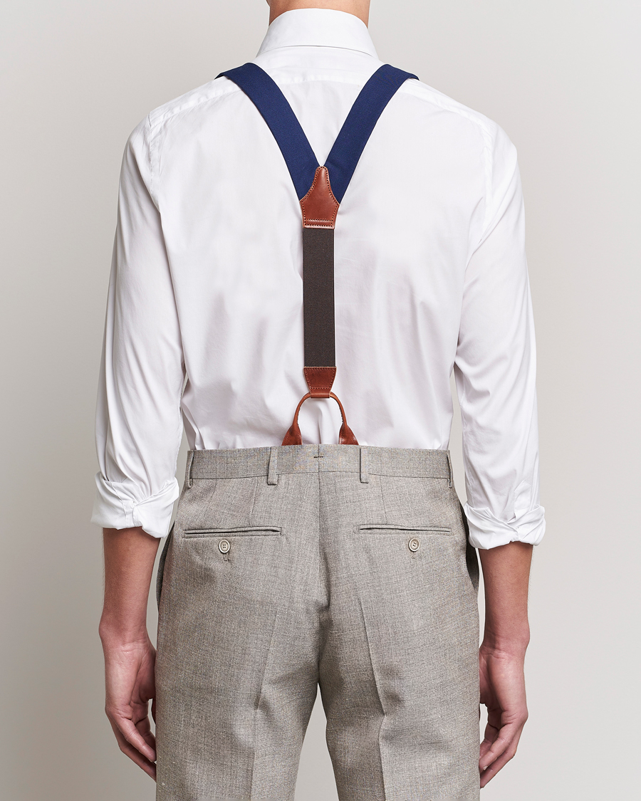 Heren | Albert Thurston Fresco Braces 38mm Royal Blue | Albert Thurston | Fresco Braces 38mm Royal Blue