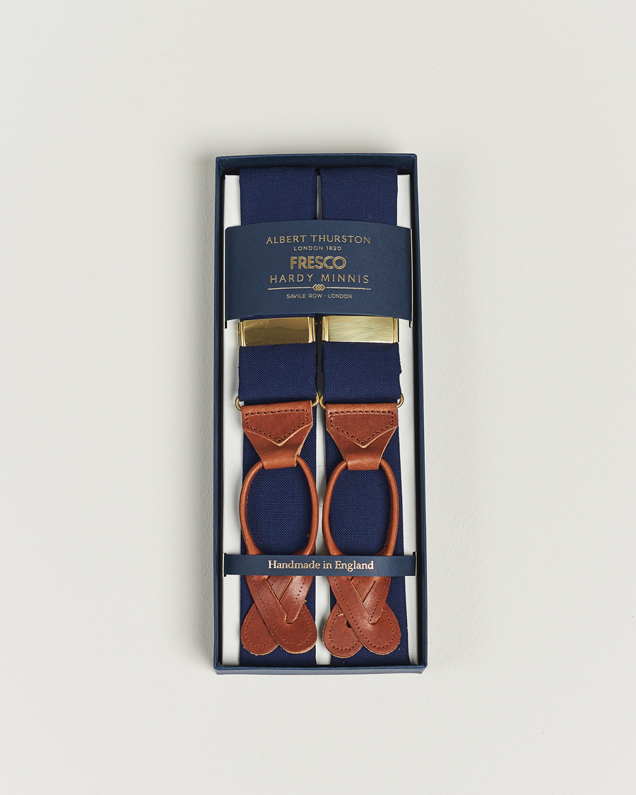 Heren | Albert Thurston Fresco Braces 38mm Royal Blue | Albert Thurston | Fresco Braces 38mm Royal Blue