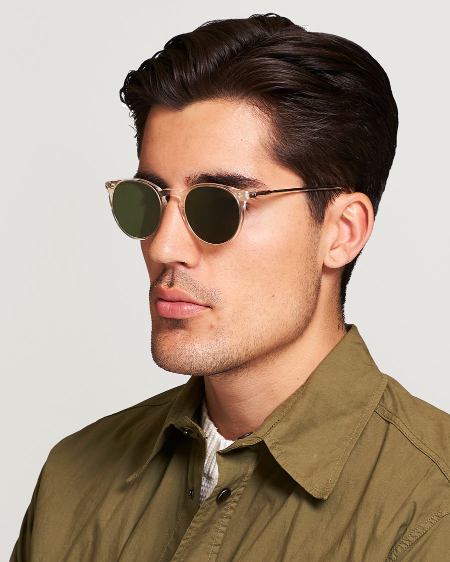 Men | Round Frame Sunglasses | Oliver Peoples | O'Malley Sunglasses Transparent