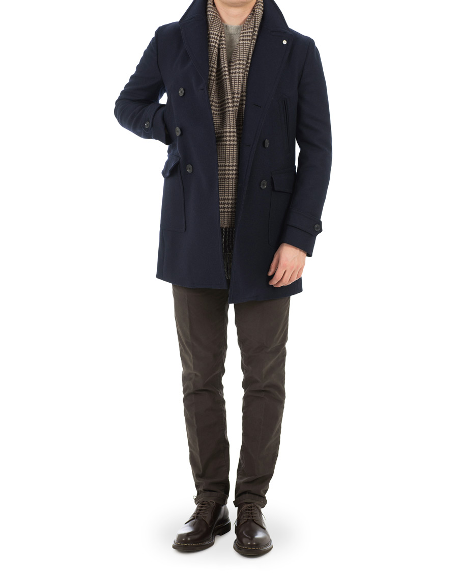Heren | Jassen | L.B.M. 1911 | Classic Wool Peacoat Navy