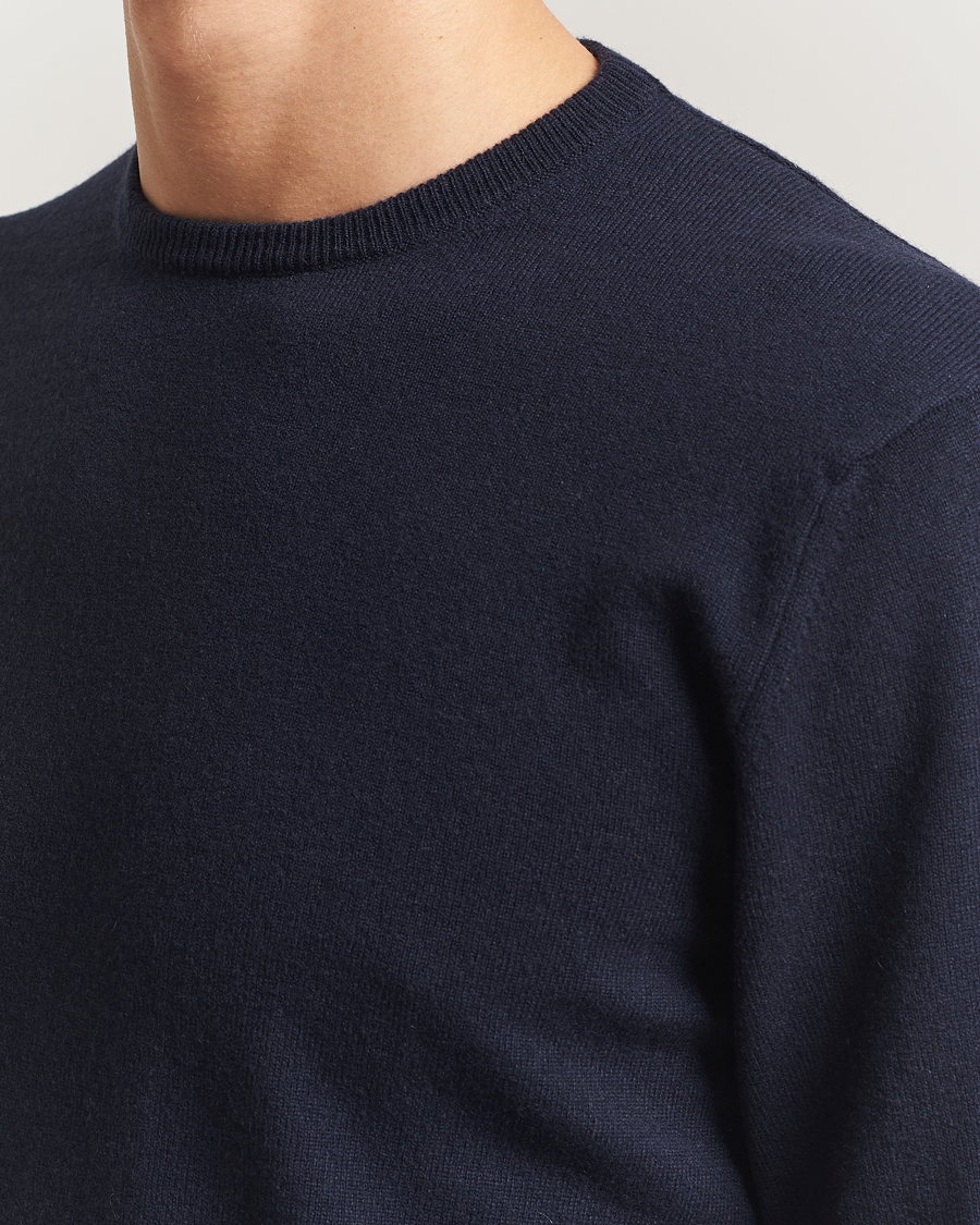 Heren | Truien | Piacenza Cashmere | Cashmere Crew Neck Sweater Navy