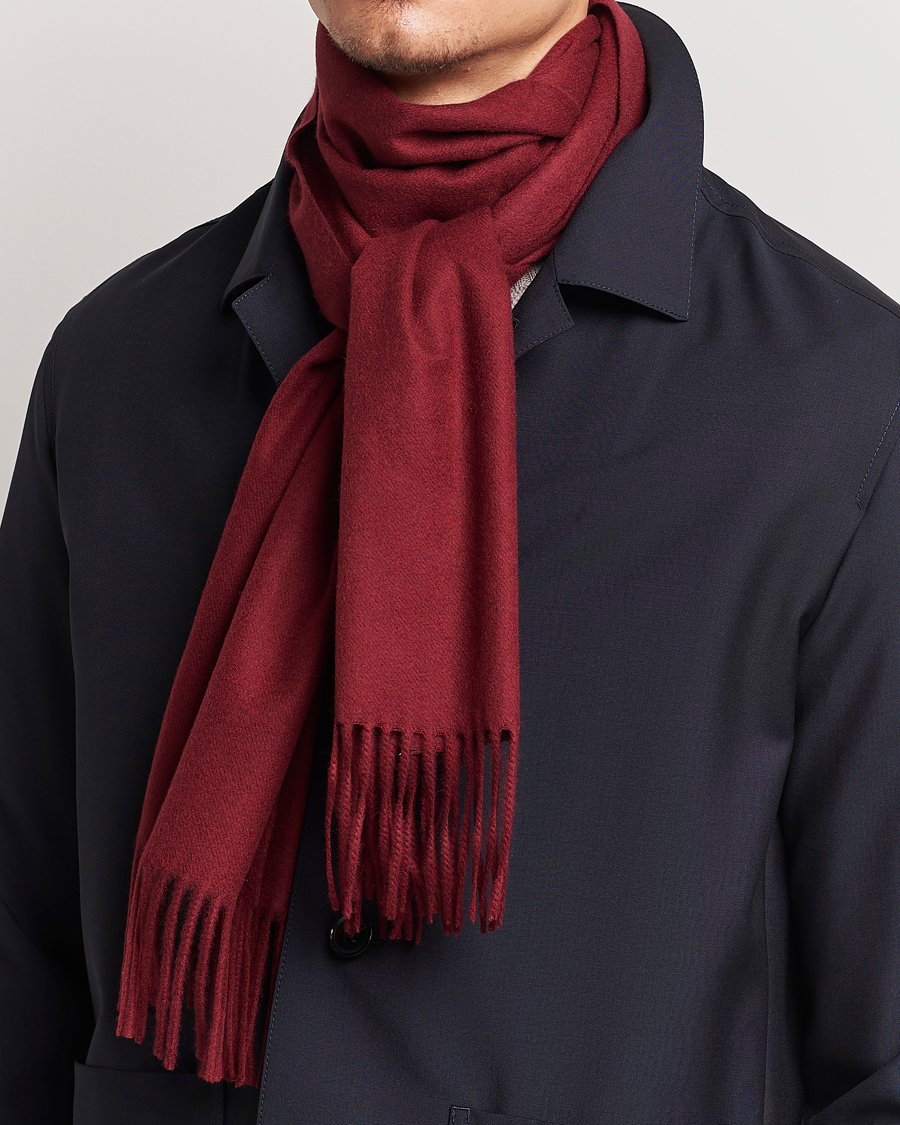 Heren | Accessoires | Piacenza Cashmere | Cashmere Scarf Burgundy