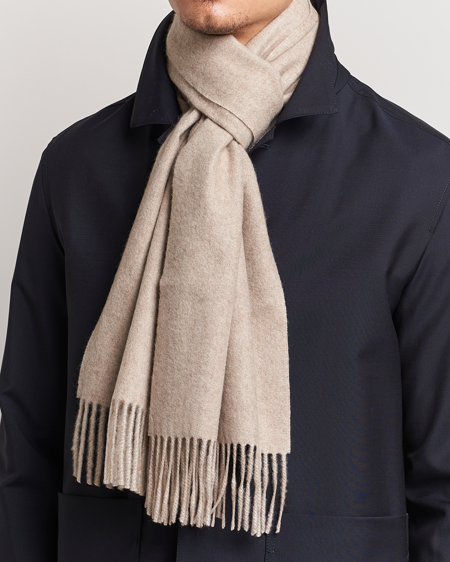 Heren | Accessoires | Piacenza Cashmere | Cashmere Scarf Light Beige