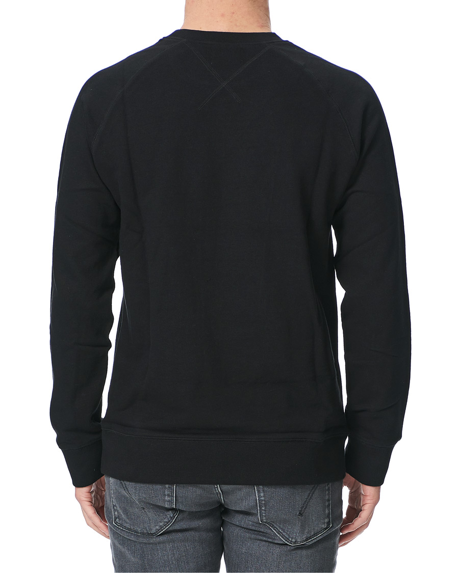 Heren | Truien | Nudie Jeans | Samuel Logo Crew Neck Sweatshirt Black