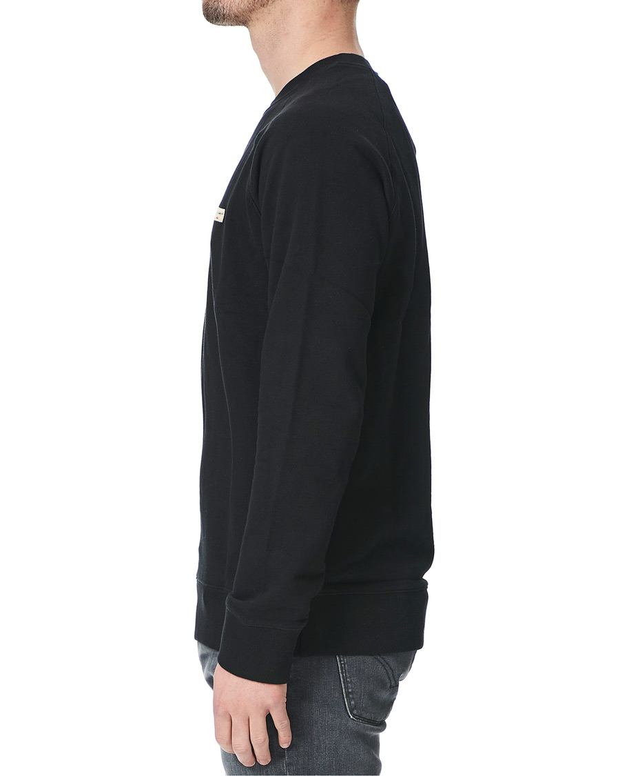 Heren | Truien | Nudie Jeans | Samuel Logo Crew Neck Sweatshirt Black
