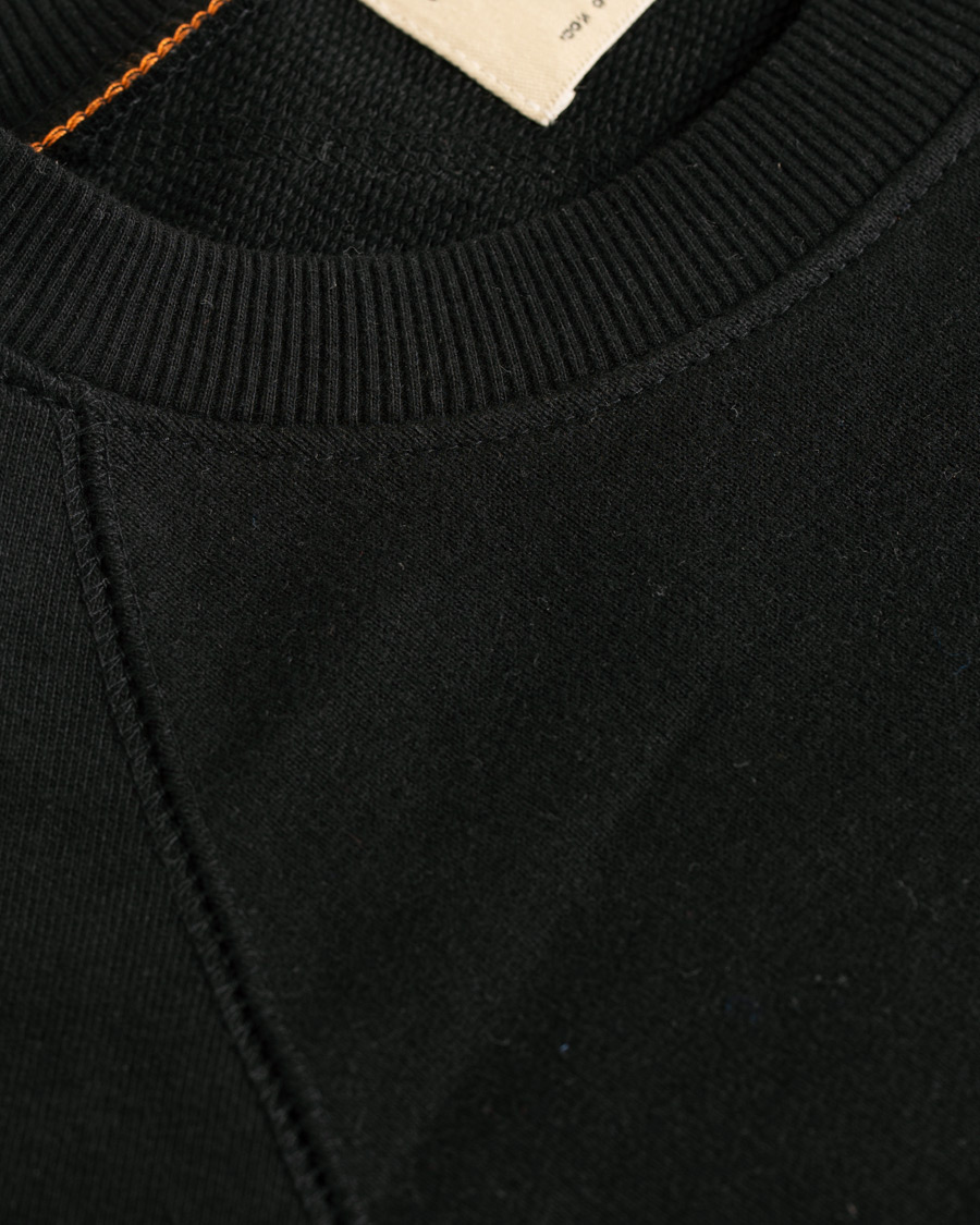 Heren | Truien | Nudie Jeans | Samuel Logo Crew Neck Sweatshirt Black