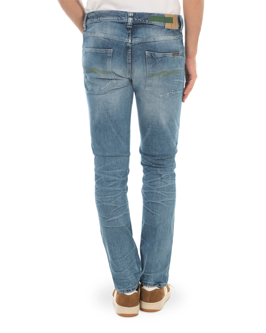 Heren | Jeans | Nudie Jeans | Green Collection Lean Dean Jeans Worn In Green