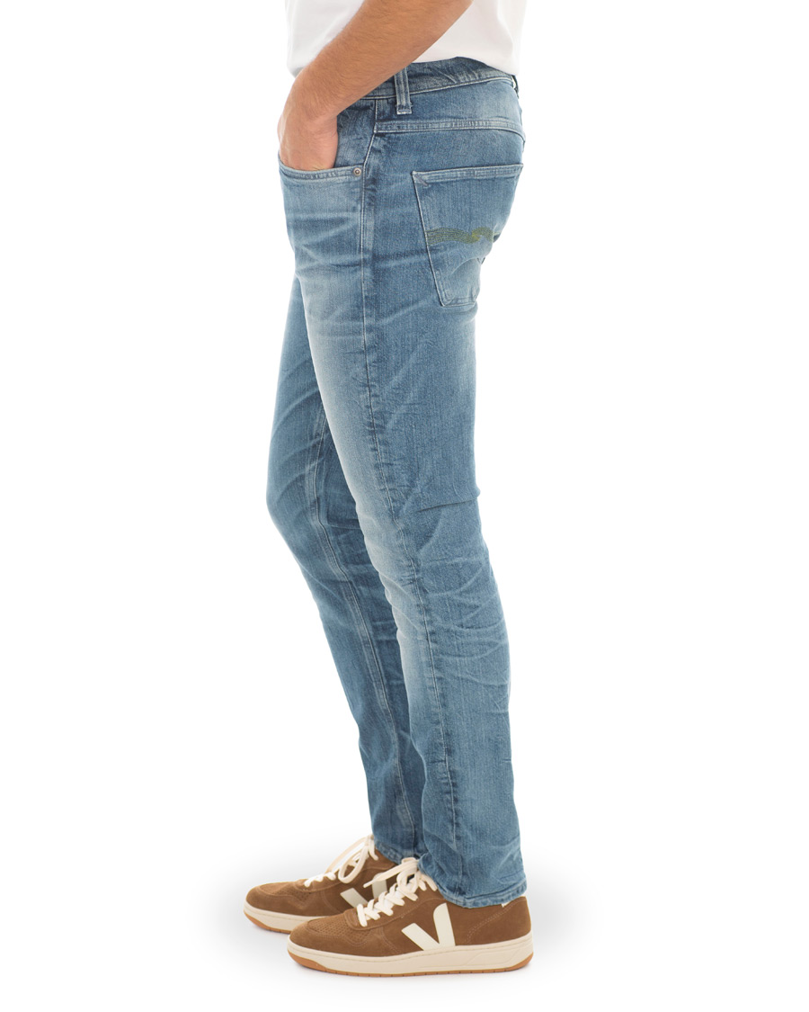 Heren | Jeans | Nudie Jeans | Green Collection Lean Dean Jeans Worn In Green