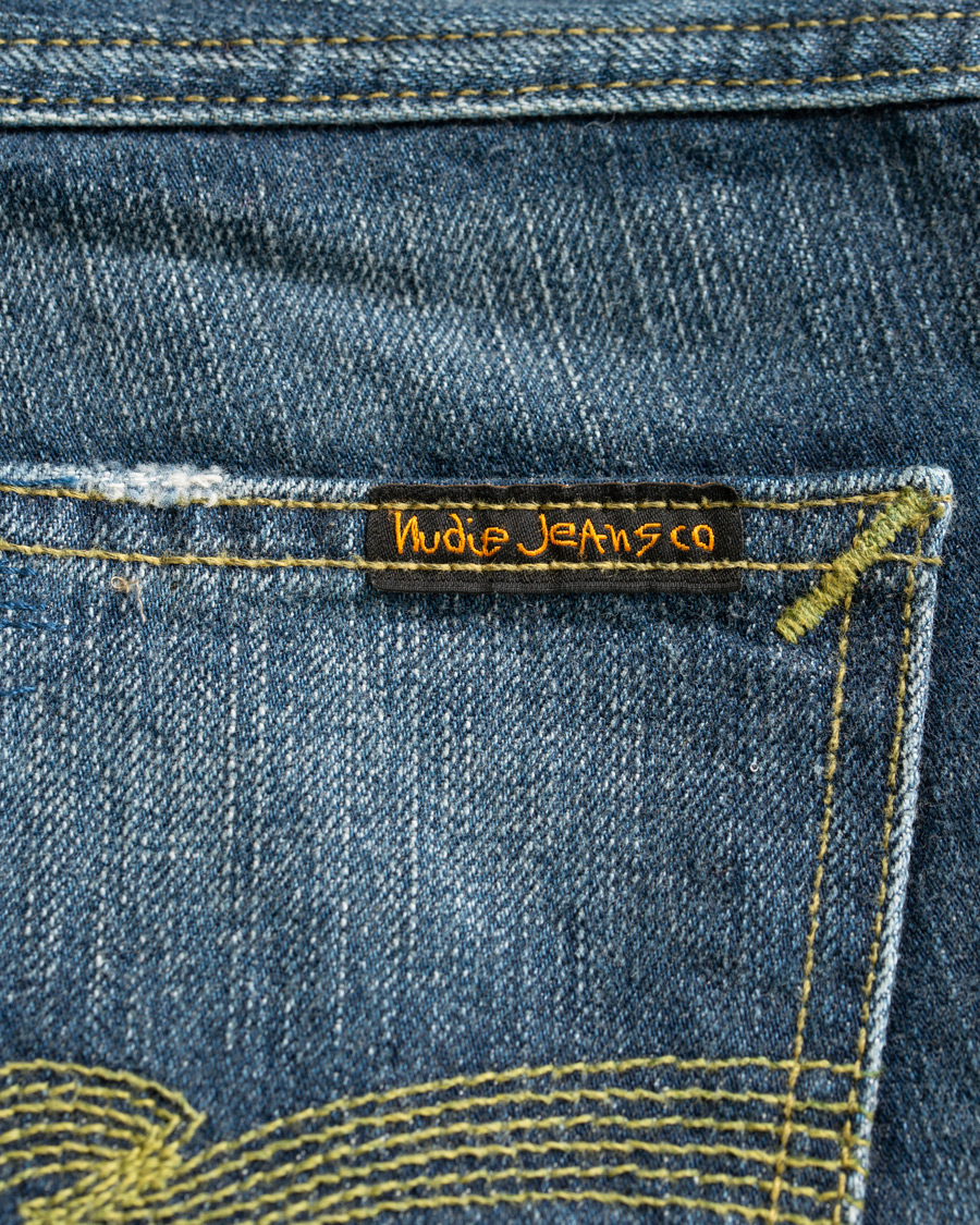 Heren | Jeans | Nudie Jeans | Green Collection Sleepy Sixten Jeans Authentic Green