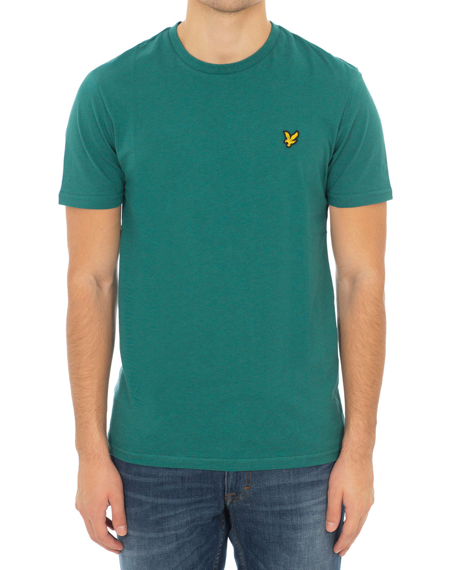 Heren | T-shirts | Lyle & Scott | Garment Dyed T-Shirt Alpine Green Marl