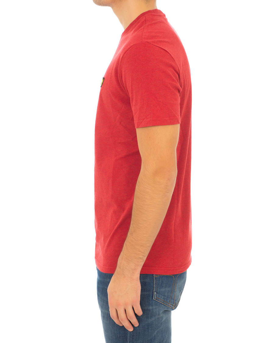 Heren | T-shirts | Lyle & Scott | Garment Dyed T-Shirt Dark Red Marl