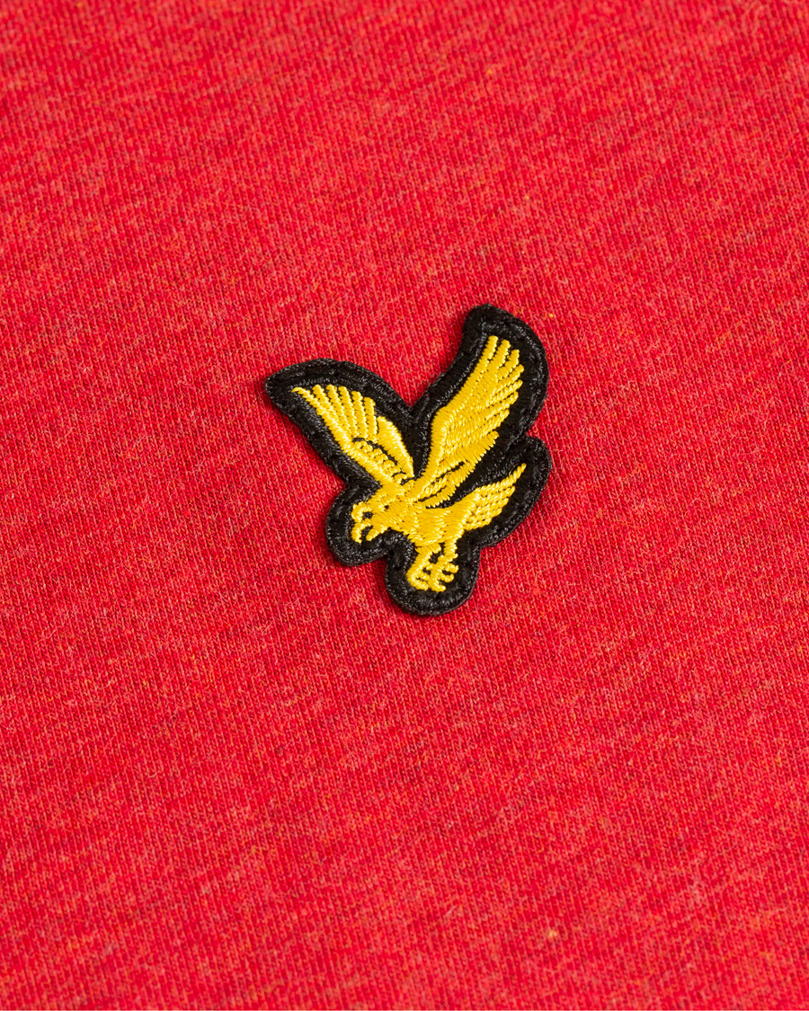 Heren | T-shirts | Lyle & Scott | Garment Dyed T-Shirt Dark Red Marl