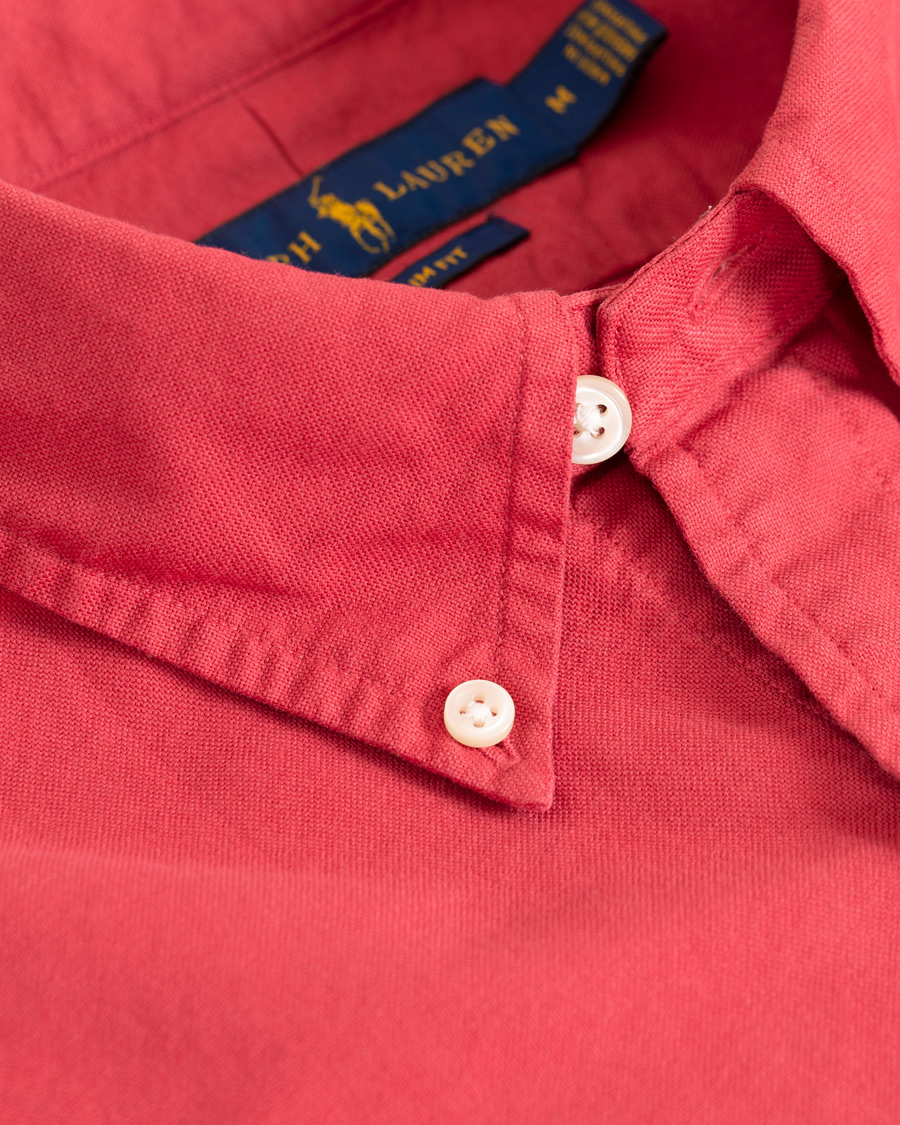 Heren | Overhemden | Polo Ralph Lauren | Slim Fit Garment Dyed Oxford Shirt Chilli Pepper