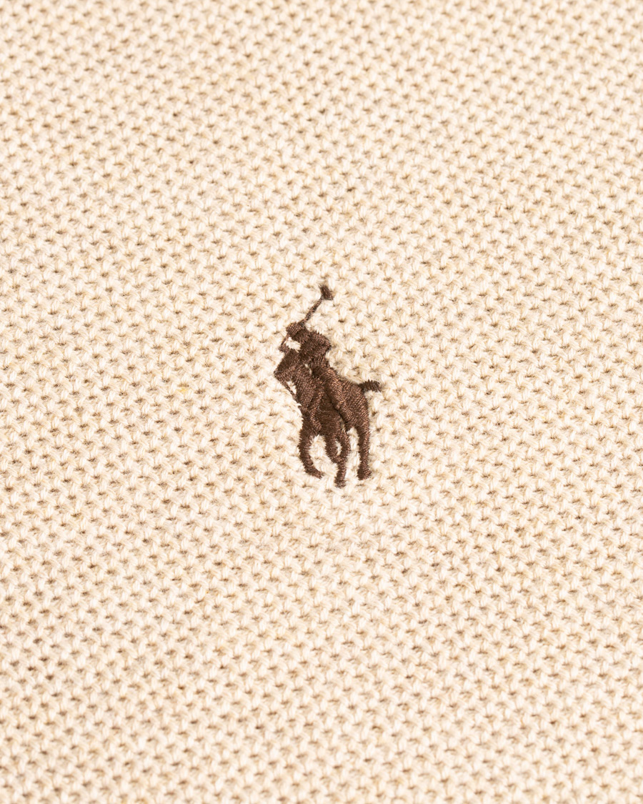 Heren | Truien | Polo Ralph Lauren | Texture Half Zip Oatmeal Heather