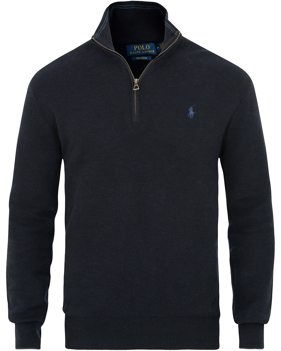 Heren | Truien | Polo Ralph Lauren | Texture  Half Zip Navy Heather