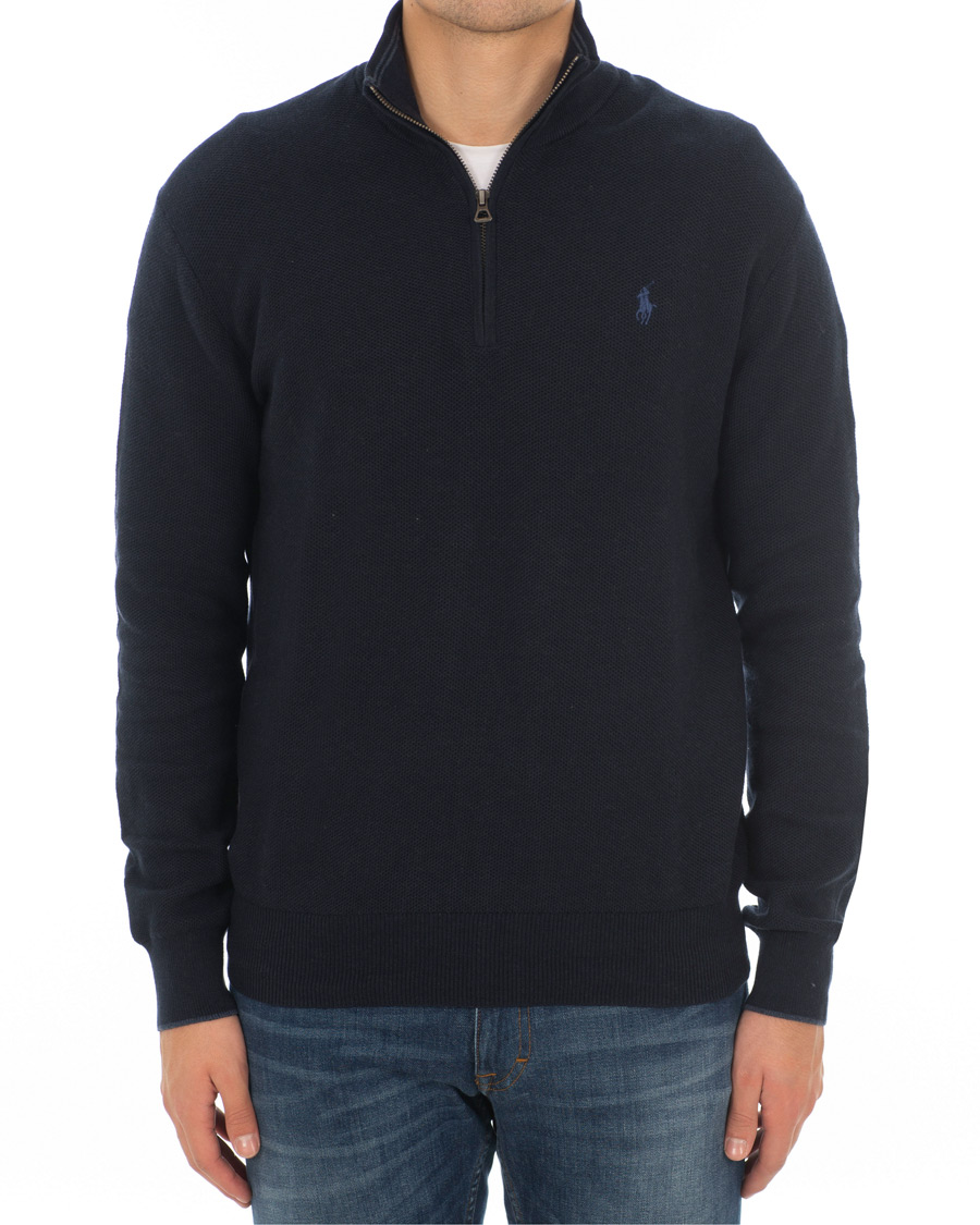 Heren | Truien | Polo Ralph Lauren | Texture  Half Zip Navy Heather