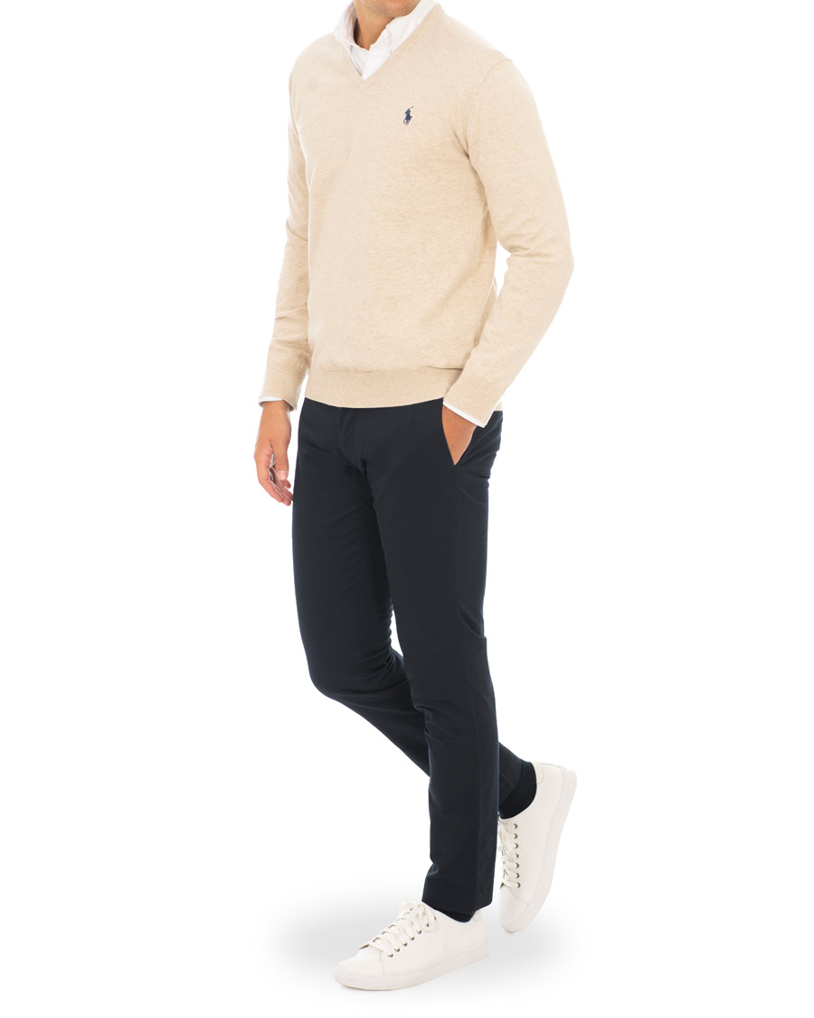 Heren | Broeken | Polo Ralph Lauren | Tailored Slim Fit Stretch Hudson Chinos Aviator Navy