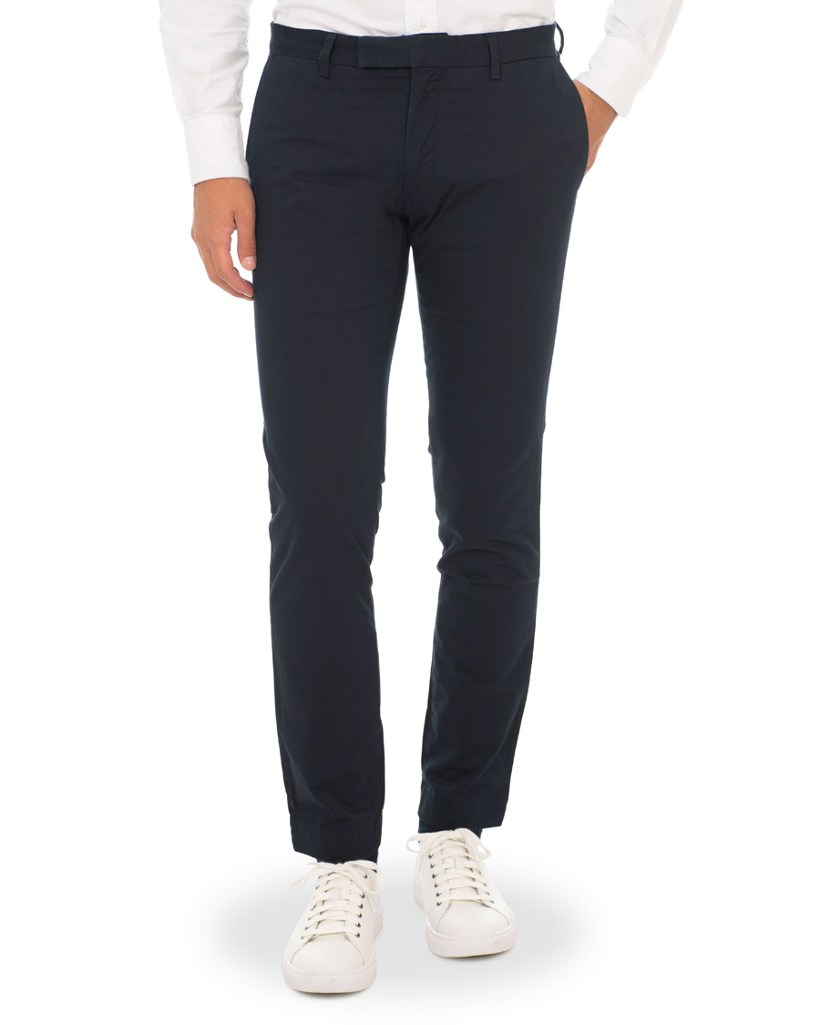Heren | Broeken | Polo Ralph Lauren | Tailored Slim Fit Stretch Hudson Chinos Aviator Navy