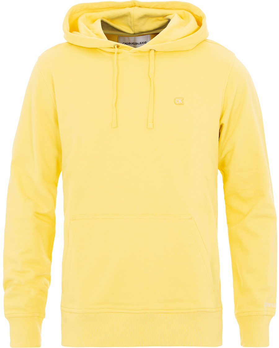 Heren | Truien | Calvin Klein Jeans | Chest Embroidery Hoodie Yellow Cream