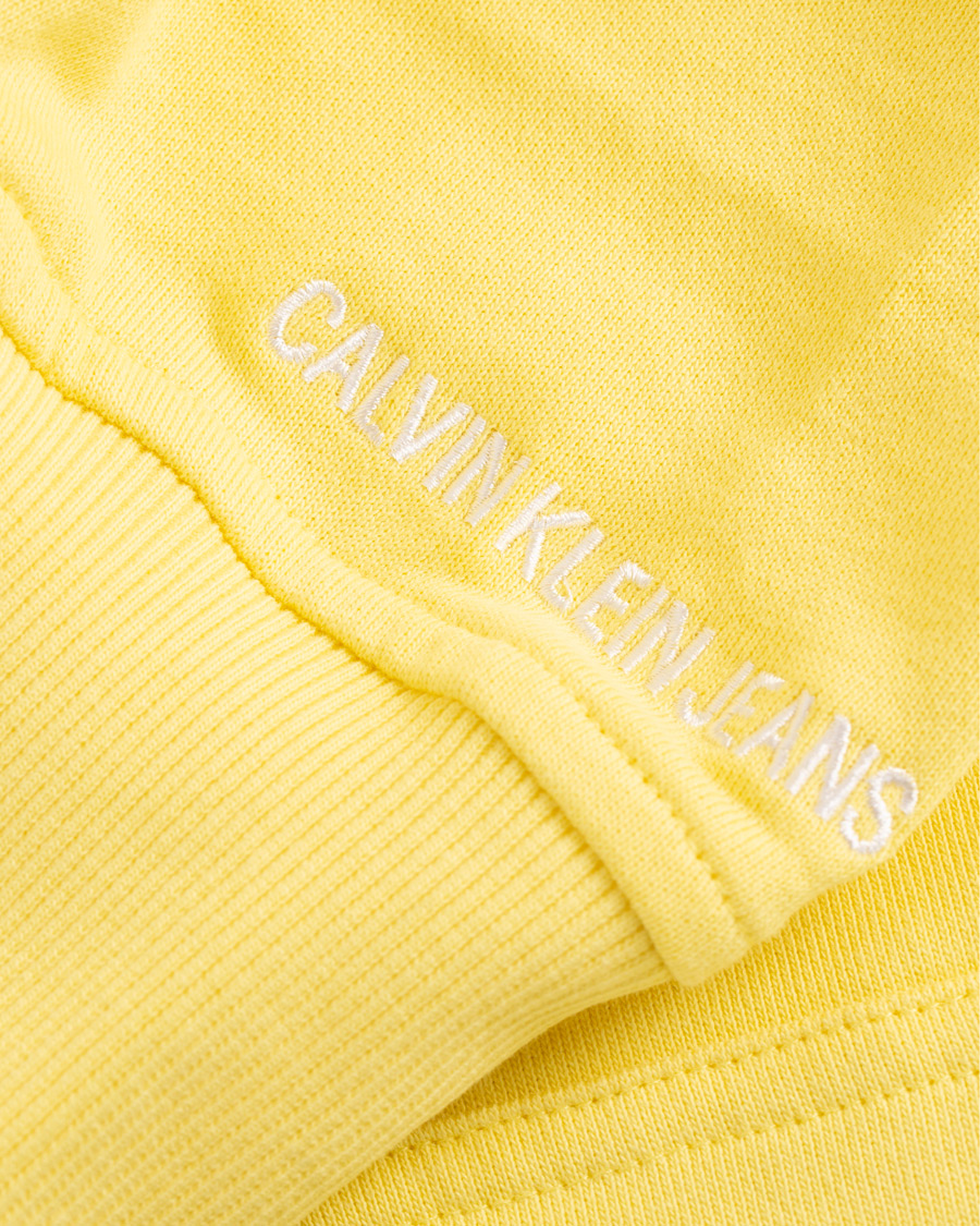 Heren | Truien | Calvin Klein Jeans | Chest Embroidery Hoodie Yellow Cream