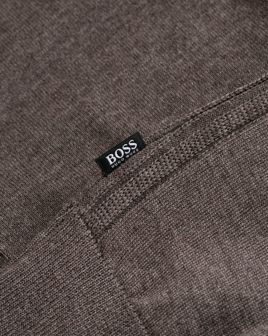 Heren | Truien | BOSS BLACK | Boss Mardon Merino Wool Cardigan Brown Melange
