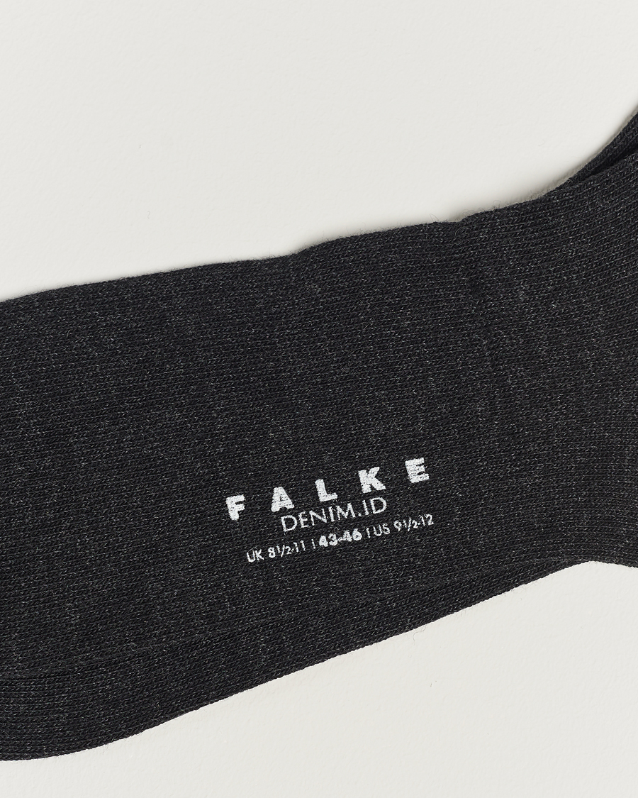 Heren |  | Falke | Denim ID Jeans Socks Anthracite Melange
