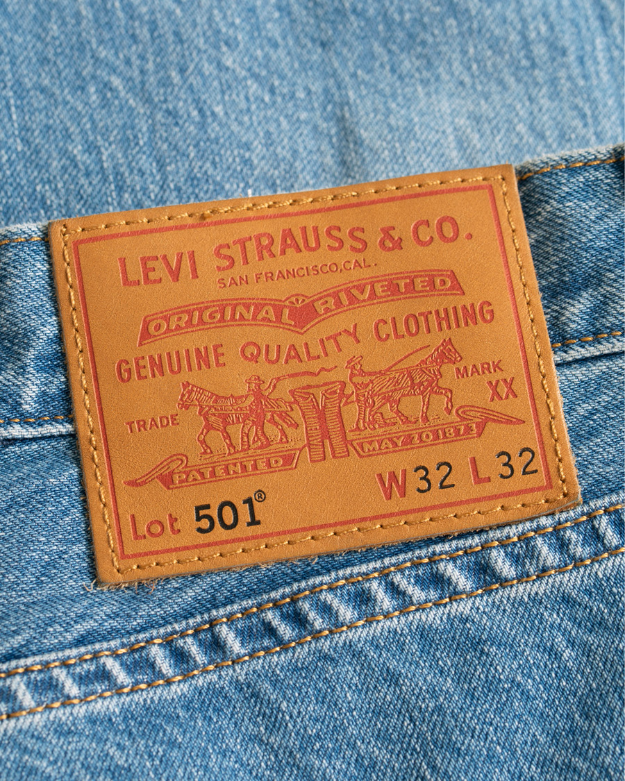 Heren | Jeans | Levi's | 501 Original Fit Stretch Jeans Pipe Light
