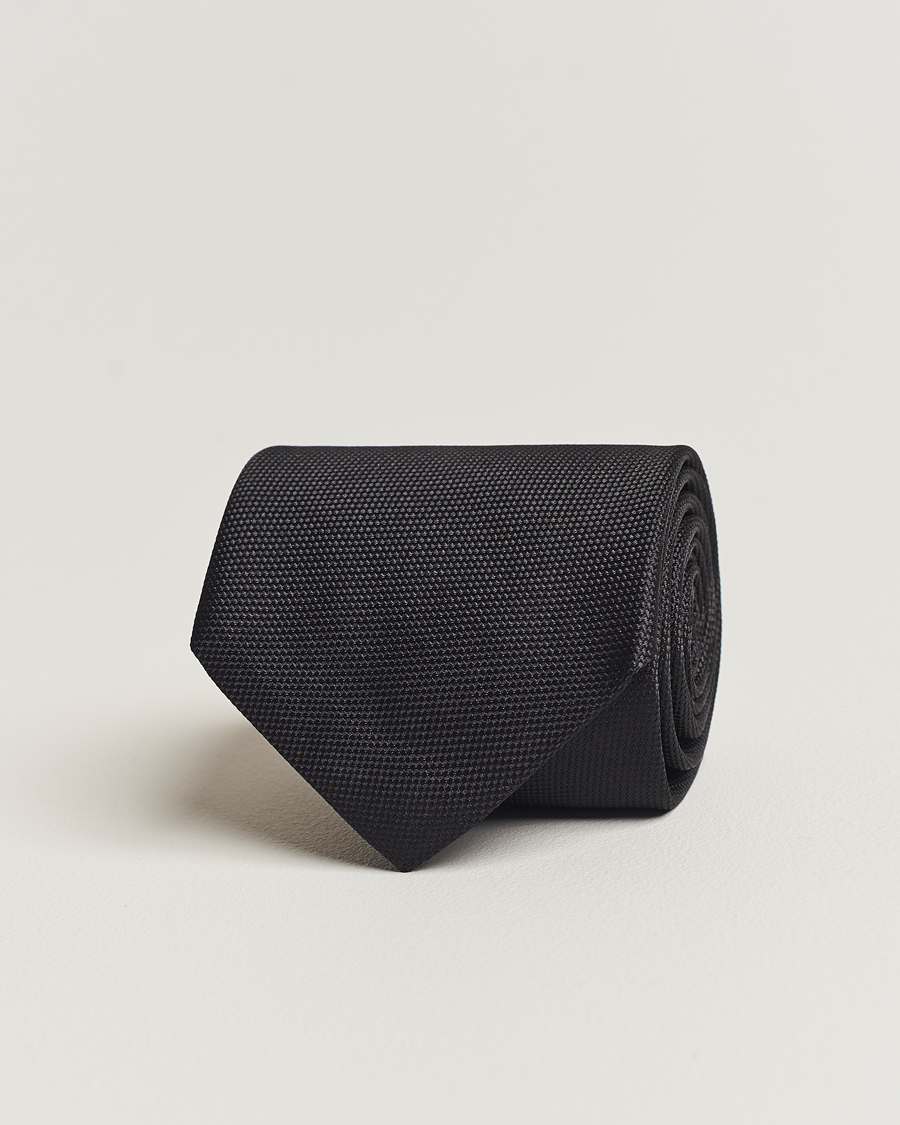 Heren | Eton Silk Basket Weave Tie Faded Black | Eton | Silk Basket Weave Tie Faded Black