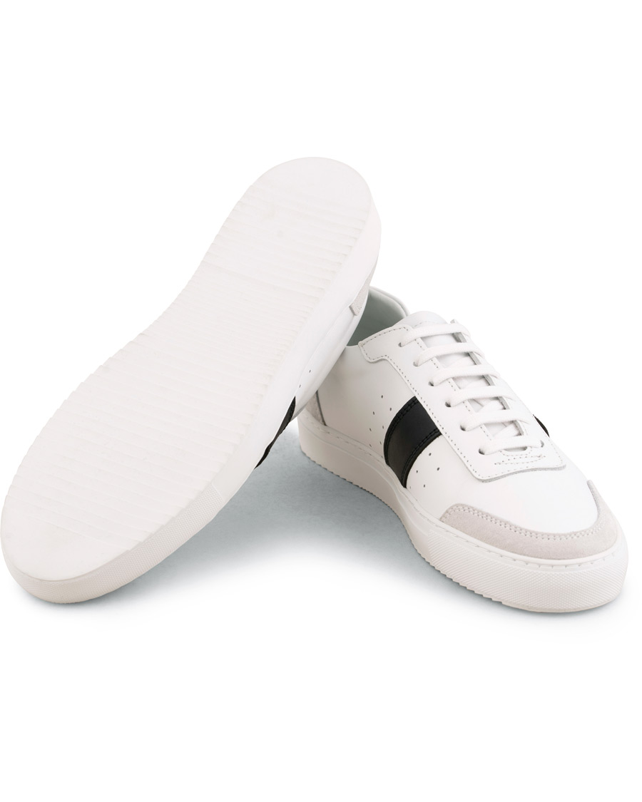 Heren | Axel Arigato Dunk Sneaker White Leather/Black | Axel Arigato | Dunk Sneaker White Leather/Black