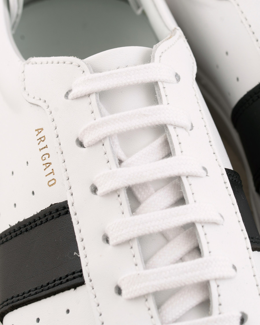Heren | Axel Arigato Dunk Sneaker White Leather/Black | Axel Arigato | Dunk Sneaker White Leather/Black